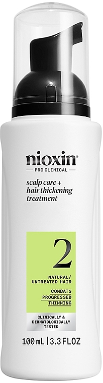 Naturpflege für Kopfhaut und Haar  - Nioxin Pro Clinical System 2 Scalp + Hair Thickening Treatment  — Bild N1