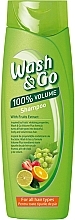 Shampoo mit Fruchtextrakt für alle Haartypen - Wash&Go — Bild N2