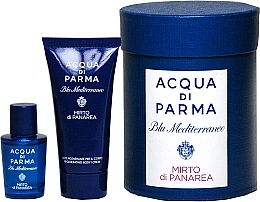 Düfte, Parfümerie und Kosmetik Acqua di Parma Blu Mediterraneo Mirto di Panarea - Duftset (Eau de Toilette Mini 5ml + Duschgel 20ml)