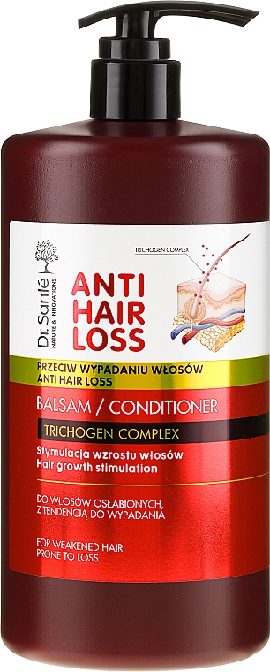 Haarwachstum stimulierende Haarspülung gegen Haarausfall mit Spender - Dr. Sante Anti Hair Loss Balm