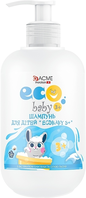 Shampoo für Babys mit Baumwollextrakt und Flachsöl - Acme Color Eco Baby 3+ — Bild N1