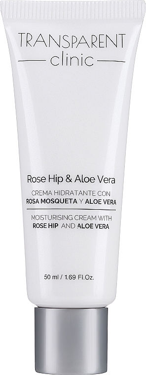 Feuchtigkeitsspendende Gesichtscreme mit Hagebutten und Aloe Vera - Transparent Clinic Rose Hip & Aloe Vera — Bild N1