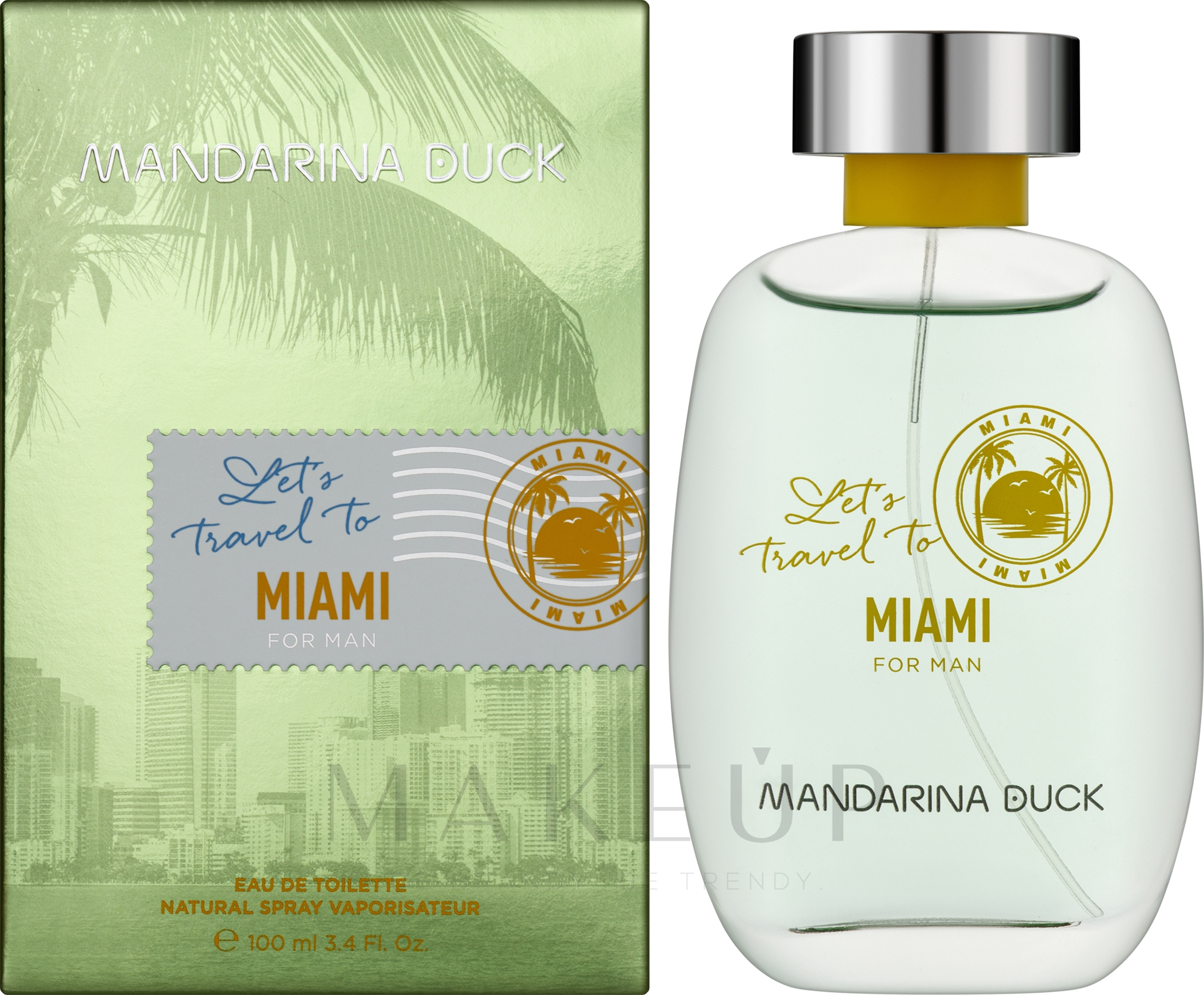Mandarina Duck Let's Travel To Miami For Man - Eau de Toilette  — Bild 100 ml