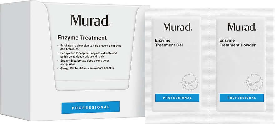 Gel gegen Akne - Murad Acne Enzyme Treatment 25 Piece Pack (Gel 9ml + Powder 8g) — Bild N1