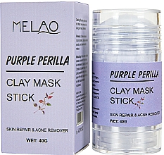 Düfte, Parfümerie und Kosmetik Reinigende und entgiftende Gesichtsmaske in Stick Perilla - Melao Purple Perilla Clay Mask Stick