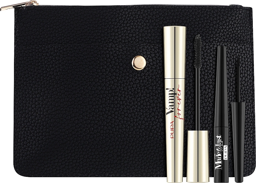 Make-up Set (Mascara 9ml + Eyeliner 3.2ml + Kosmetiktasche 1 St.) - Pupa Vamp! Forever & Made To Last Liner Kit — Bild N1