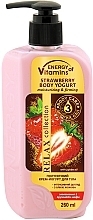 Düfte, Parfümerie und Kosmetik Joghurt-Creme für den Körper mit Erdbeere - Energy of vitamins
