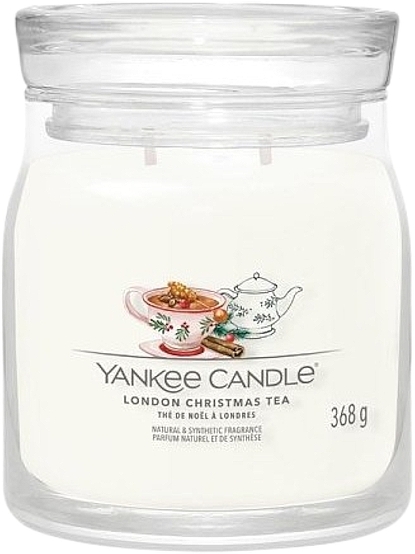 Duftkerze im Glas mit 2 Dochten London Christmas Tea - Yankee Candle Singnature — Bild N1