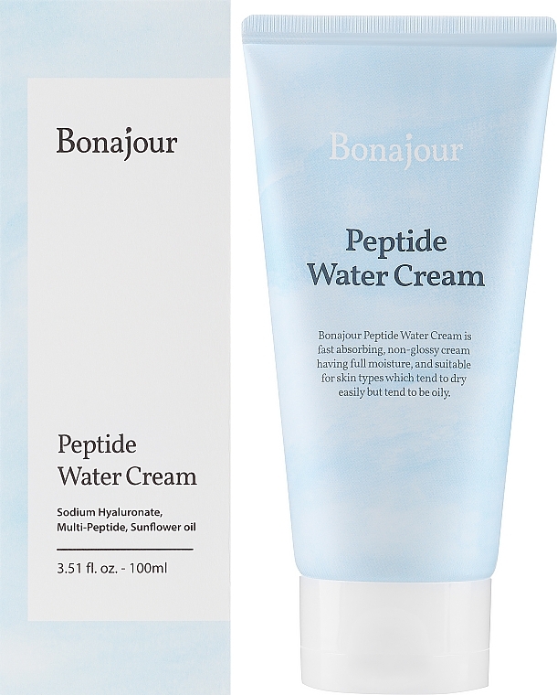 Erfrischende und feuchtigkeitsspendende Creme mit Peptiden - Bonajour Peptide Water Cream — Bild N1