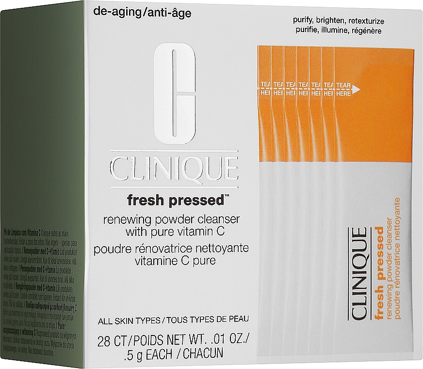 Pulverreiniger für das Gesicht mit Vitamin C - Clinique Fresh Pressed Renewing Powder Cleanser with Pure Vitamin C — Bild N1