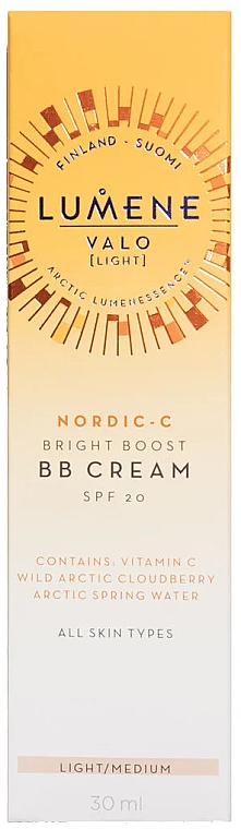 GESCHENK! BB-Creme - Lumene Valo Bright Boost BB Cream SPF20 — Bild N2