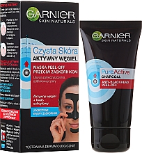 Düfte, Parfümerie und Kosmetik Peel-Off Gesichtsmaske gegen Mitesser mit Aktivkohle - Garnier Skin Naturals Anti-Blackhead Peel Off Mask