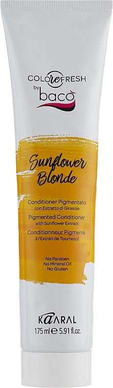 Getönter Haarbalsam mit Sonnenblumenextrakt Sunflower Blonde - Kaaral Baco Colorefresh — Bild N1