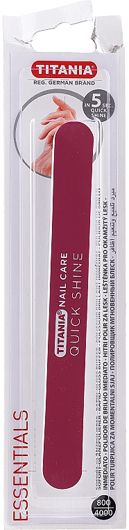 Poliernagelfeile pink - Titania Nail File Quick Shine — Bild N1