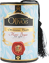 Düfte, Parfümerie und Kosmetik Natürliches Olivenseifenset Blau und weiß - Olivos Perfumes Ottaman Bath Blue-White (Seife 2x100g) 