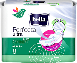 Damenbinden Perfecta Green Maxi Drai Ultra 8 St. - Bella — Bild N1