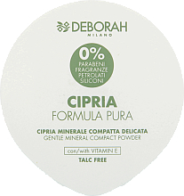 Düfte, Parfümerie und Kosmetik Kompakter Mineralpuder mit Vitamin E - Deborah Milano Formula Pura Gentle Mineral Compact Powder