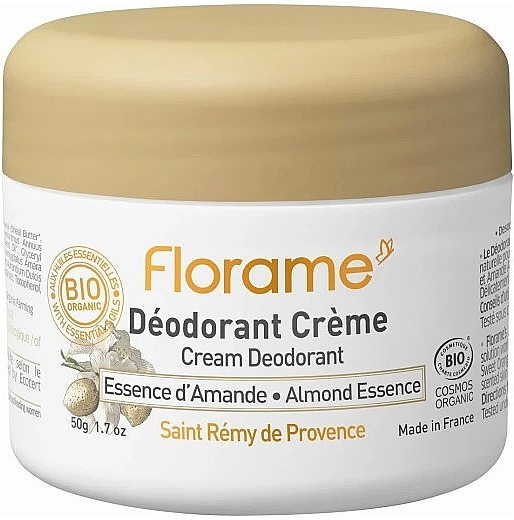 Deodorant-Creme mit Mandelessenz - Florame Almond Essence Cream Deodorant — Bild N1