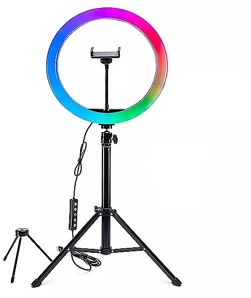 LED-Ringlampe - Rio-Beauty RGB Makeup & Vlogging LED Ring Light — Bild N1