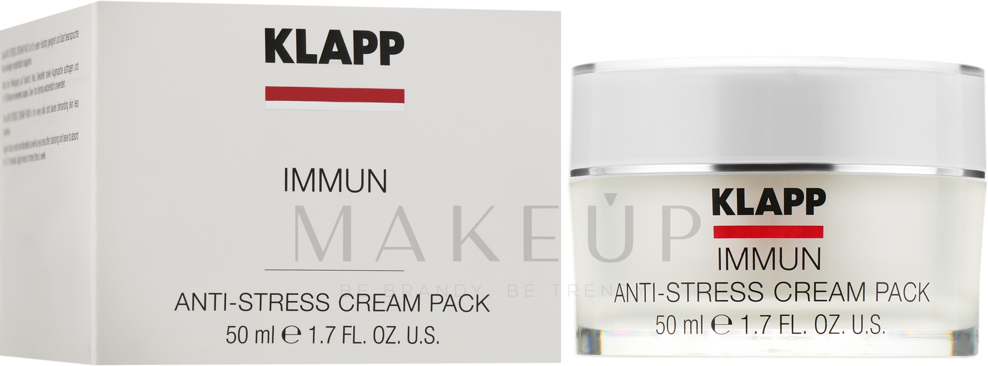 Anti-Stress Creme-Maske für das Gesicht - Klapp Immun Anti-Stress Cream Pack — Bild 50 ml