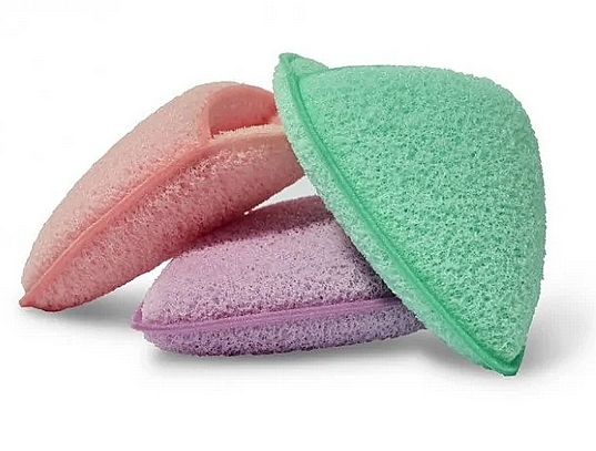 Waschschwamm, rosa - IDC Institute Facial Cleansing Sponge — Bild N1