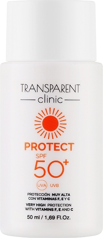 Sonnenschutzemulsion für das Gesicht - Transparent Clinic Protect SPF50+  — Bild N1