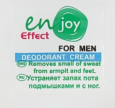 GESCHENK! Deodorant-Creme - Enjoy & Joy For Man Deodorant Cream (Probe)  — Bild N1