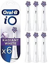 Zahnbürstenköpfe für elektrische Zahnbürste weiß 6 St. - Oral-B iO Radiant White — Bild N1