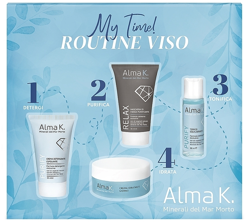 Set - Alma K. My Time! Face Care Routine Kit (cr/30 ml + ton/30 ml + cr/15 ml + mask/30 ml) — Bild N2