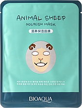 Düfte, Parfümerie und Kosmetik Nährende Tuchmaske für das Gesicht - Bioaqua Animal Sheep Nourish Mask