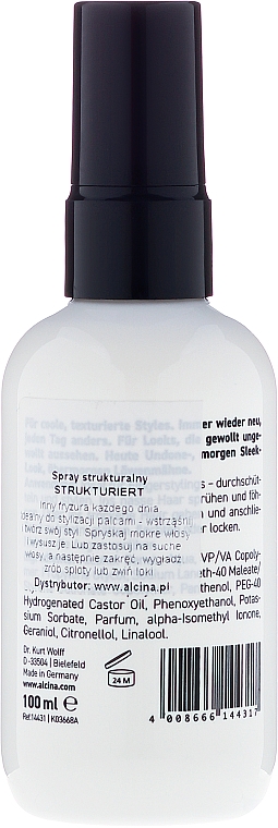 Texturierendes Haarspray - Alcina Style Strukturiert Styling Texture Spray — Bild N2