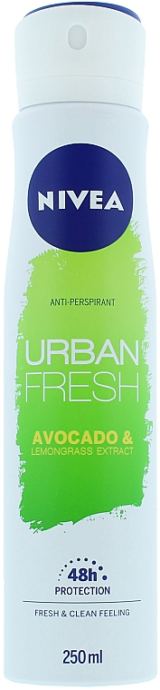 Deospray Antitranspirant - Nivea Urban Fresh Avocado And Lemongrass Anti-Perspirant Spray
