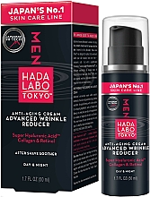Düfte, Parfümerie und Kosmetik Anti-Falten After-Shave Creme mit Hyaluronsäure und Kollagen - Hada Labo Tokyo Men Anti-Aging Cream Advanced Wrinkle Reducer
