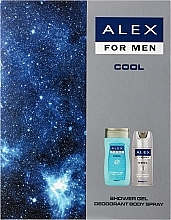 Düfte, Parfümerie und Kosmetik Körperpflegeset - Bradoline Alex Cool (Deospray 150ml + Duschgel 250ml) 