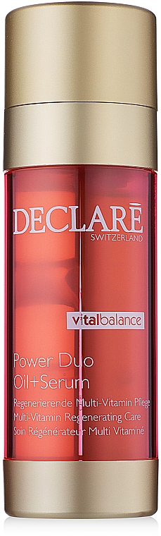 2in1 Regenerierendes Gesichtsöl-Serum mit Vitaminkomplex für strahlende Haut - Declare Vital Balance Power Duo Oil+Serum — Bild N2