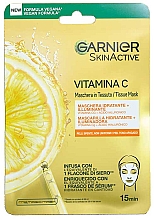 Tuchmaske mit Vitamin C - Garnier SkinActive Vitamin C Sheet Mask — Bild N1