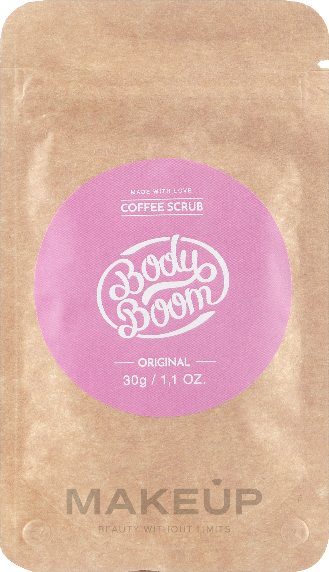 Glättendes Körperpeeling mit Kaffee - BodyBoom Coffee Scrub Original — Foto 30 g