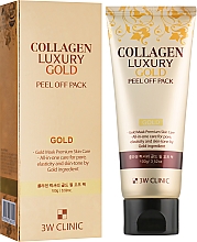 Düfte, Parfümerie und Kosmetik Gesichtsmaske mit Glow-Effekt - 3w Clinic Collagen & Luxury Gold Peel Off Pack