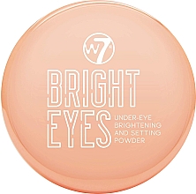 GESCHENK! Puder für die Augenpartie - W7 Bright Eyes Under-Eye Brightening And Setting Powder — Bild N1