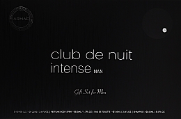 Düfte, Parfümerie und Kosmetik Armaf Club De Nuit Intense Man - Duftset (Eau de Toilette 105ml + Deospray 50ml + Duschgel 100ml + Shampoo 250ml)