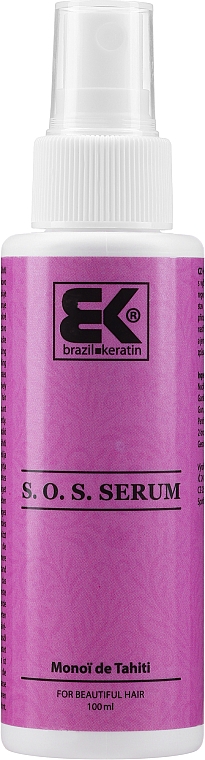 Regenerierendes Haarserum mit Extrakten aus Kokosnuss und Gardenie - Brazil Keratin S.O.S. Serum — Bild N1