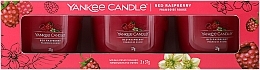 Duftkerzen-Set Rote Himbeere - Yankee Candle Red Raspberry (candle/3x37g) — Bild N1