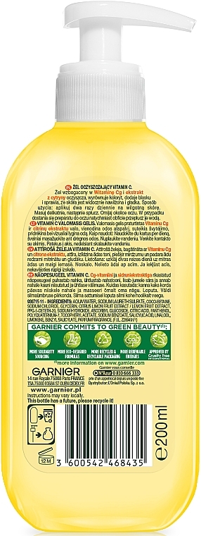Reinigungsgel für das Gesicht - Garnier Naturals Vitamin C Cleansing Gel — Bild N3