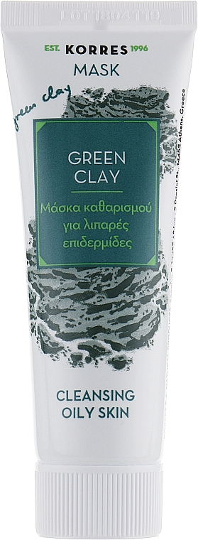 Gesichtsreinigungsmaske mit grünem Ton für fettige Haut - Korres Green Clay Cleansing Oily Skin — Bild N1