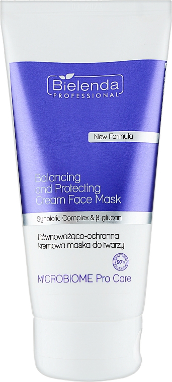Balancierende Gesichtsmaske mit synbiotischem Komplex - Bielenda Professional Balancing and Protecting Creamy Mask — Bild N1