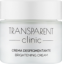 Düfte, Parfümerie und Kosmetik Aufhellende Gesichtscreme - Transparent Clinic Brightening Cream 