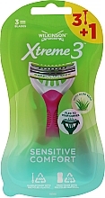 Düfte, Parfümerie und Kosmetik Einwegrasierer 3+1 St. - Wilkinson Sword Xtreme 3 Beauty Sensitive