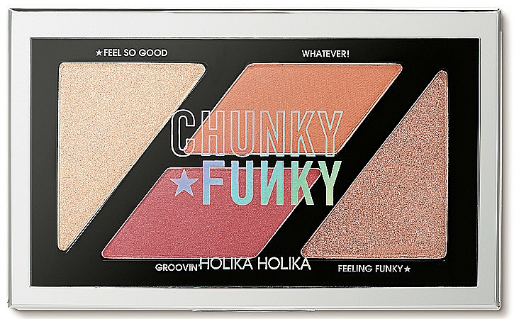 Rouge- und Highlighterpalette - Holika Holika Chunky Funky So Funk Multi Blusher Palette — Bild N1