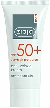 Anti-Falten Gesichtscreme für trockene und reife Haut mit SPF 50+ - Ziaja Med SPF 50+ — Bild N1