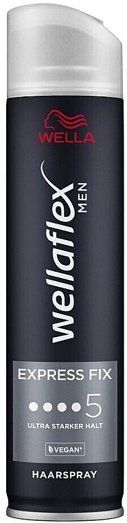 Haarspray für Männer - Wella Wellaflex Men Express Fix Hairspray Ultra-Strong Hold  — Bild N1